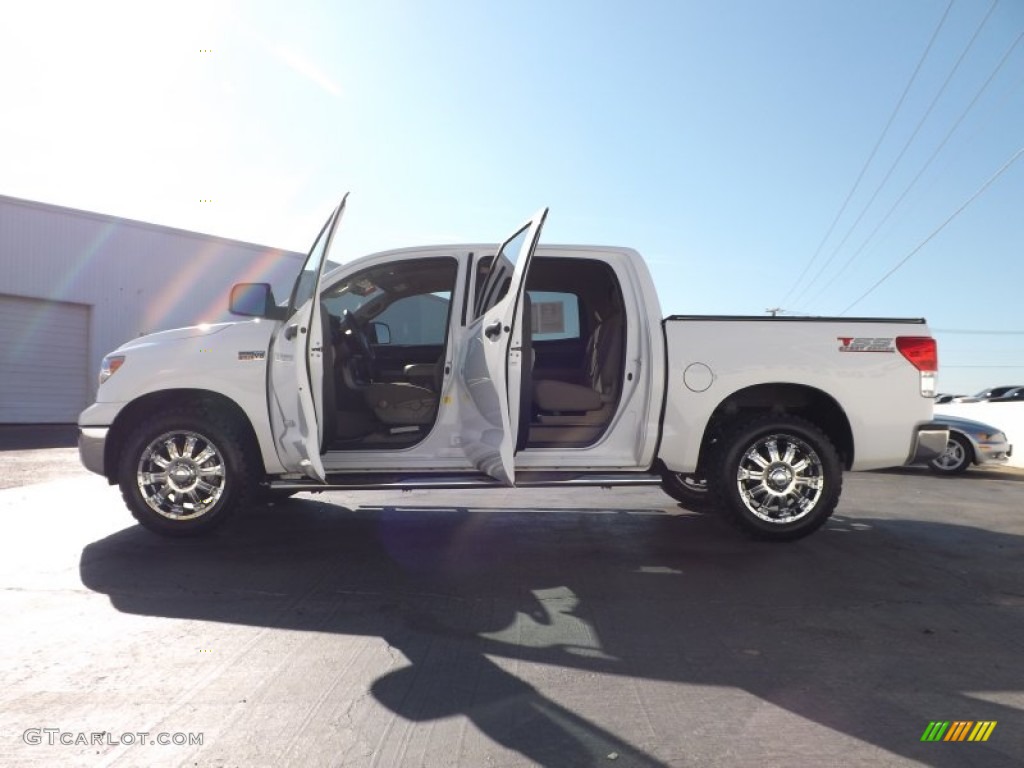 2011 Tundra TSS CrewMax - Super White / Graphite Gray photo #6