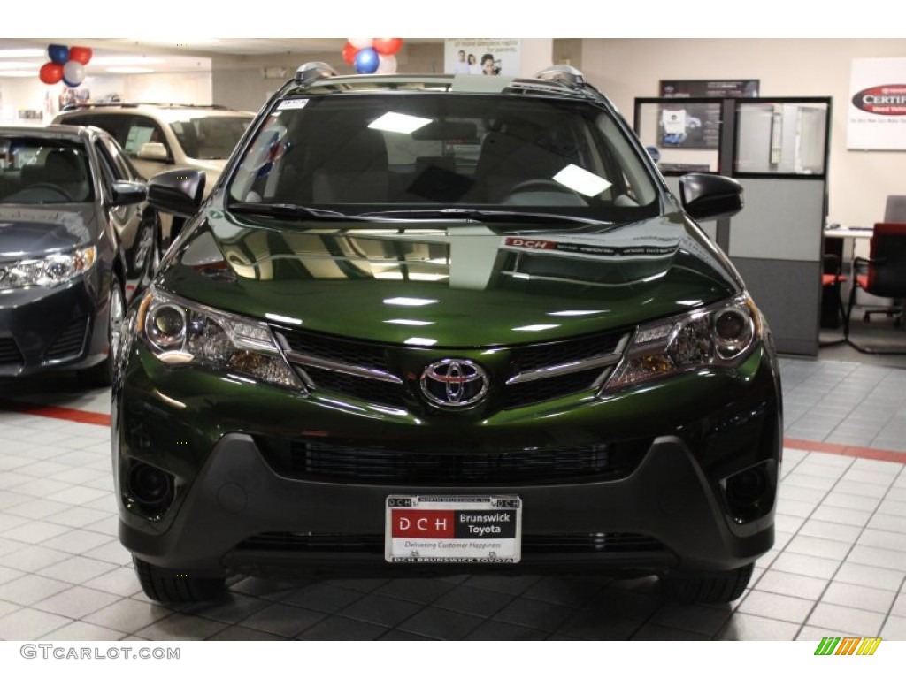 2013 RAV4 LE AWD - Spruce Green Mica / Ash photo #2