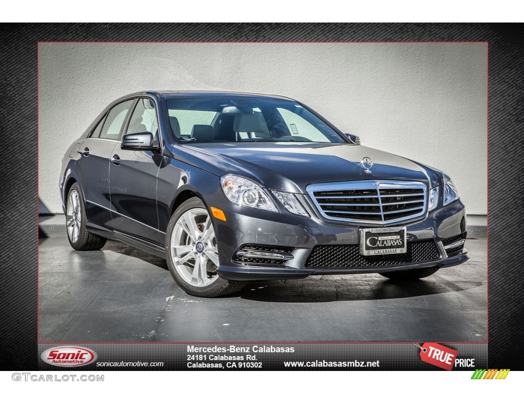 2013 E 350 Sedan - Steel Grey Metallic / Ash/Dark Grey photo #1