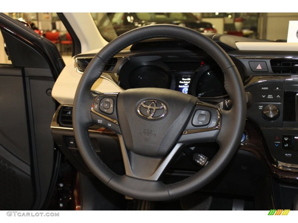 2013 Avalon Hybrid XLE - Sizzling Crimson Mica / Almond photo #16