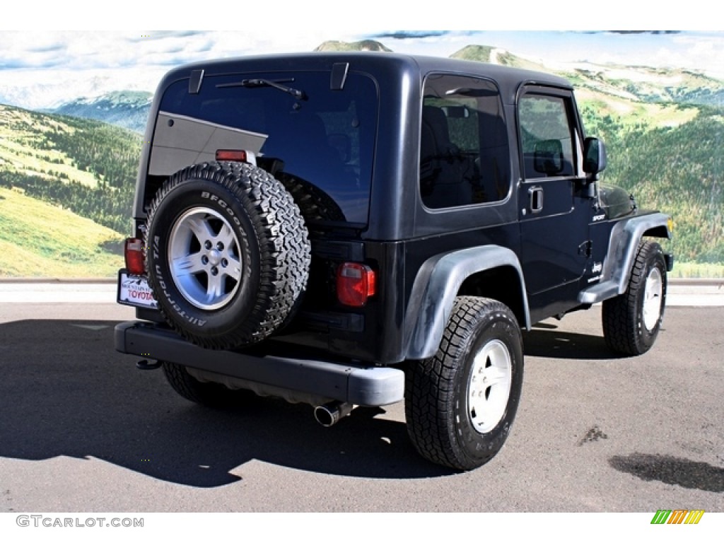 2006 Wrangler Sport 4x4 - Black / Dark Slate Gray photo #3