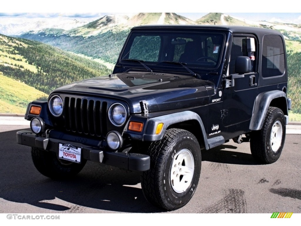 2006 Wrangler Sport 4x4 - Black / Dark Slate Gray photo #5