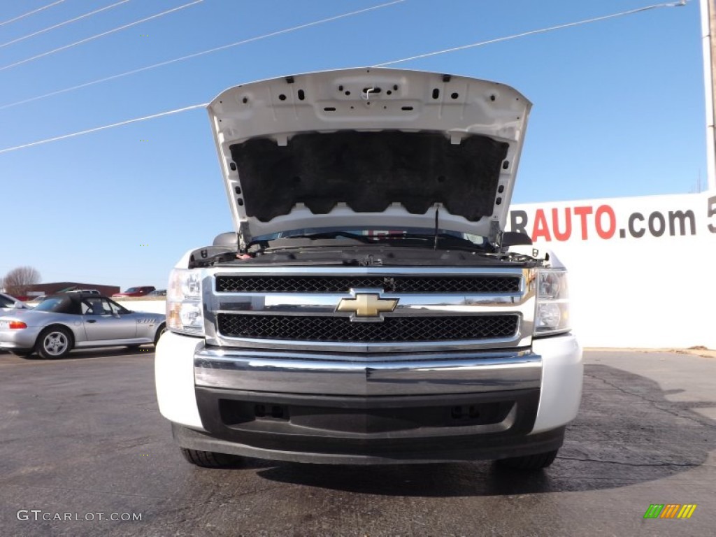 2008 Silverado 1500 LS Crew Cab - Summit White / Dark Titanium photo #3