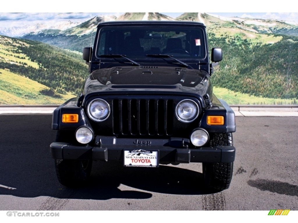 2006 Wrangler Sport 4x4 - Black / Dark Slate Gray photo #7