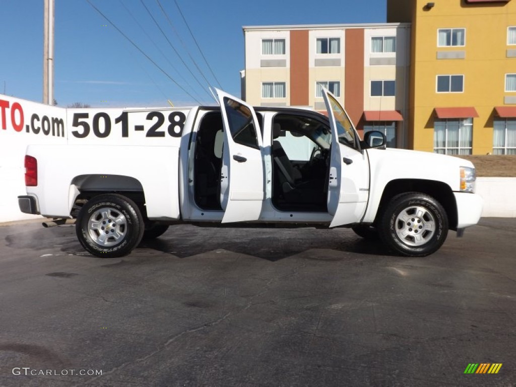 2008 Silverado 1500 LS Crew Cab - Summit White / Dark Titanium photo #11