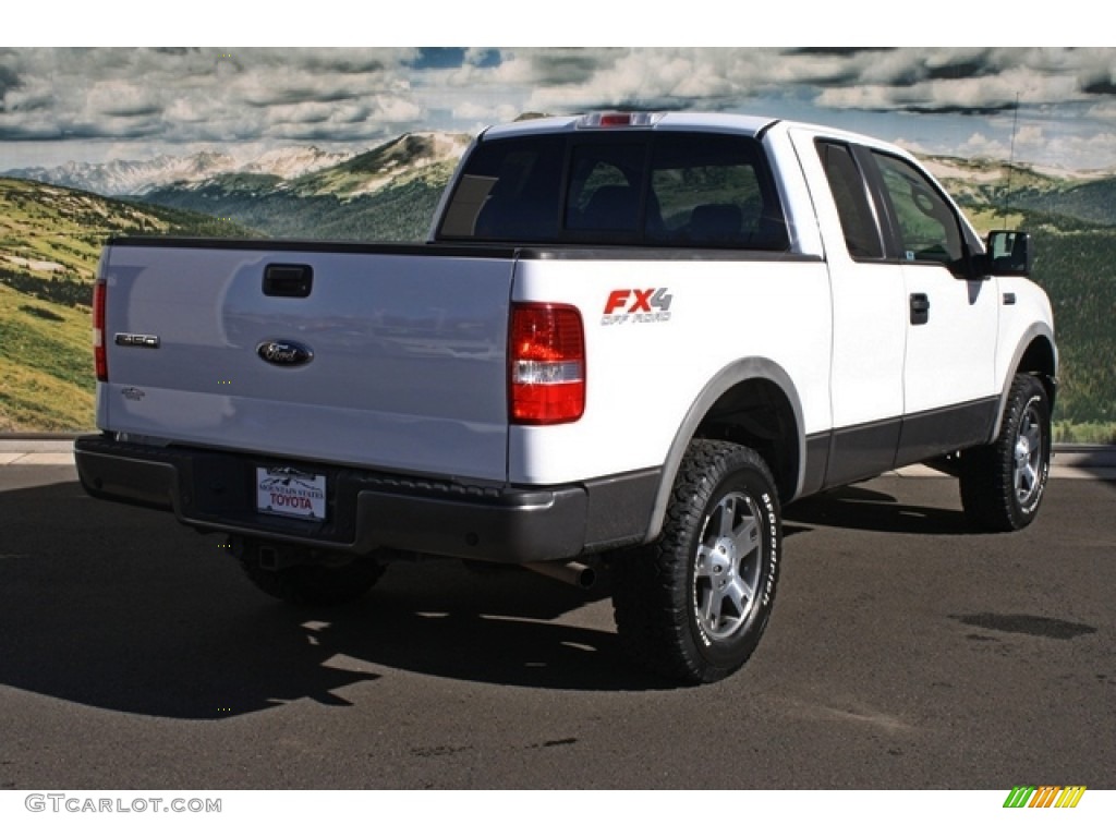 2006 F150 FX4 SuperCab 4x4 - Oxford White / Black/Medium Flint photo #3