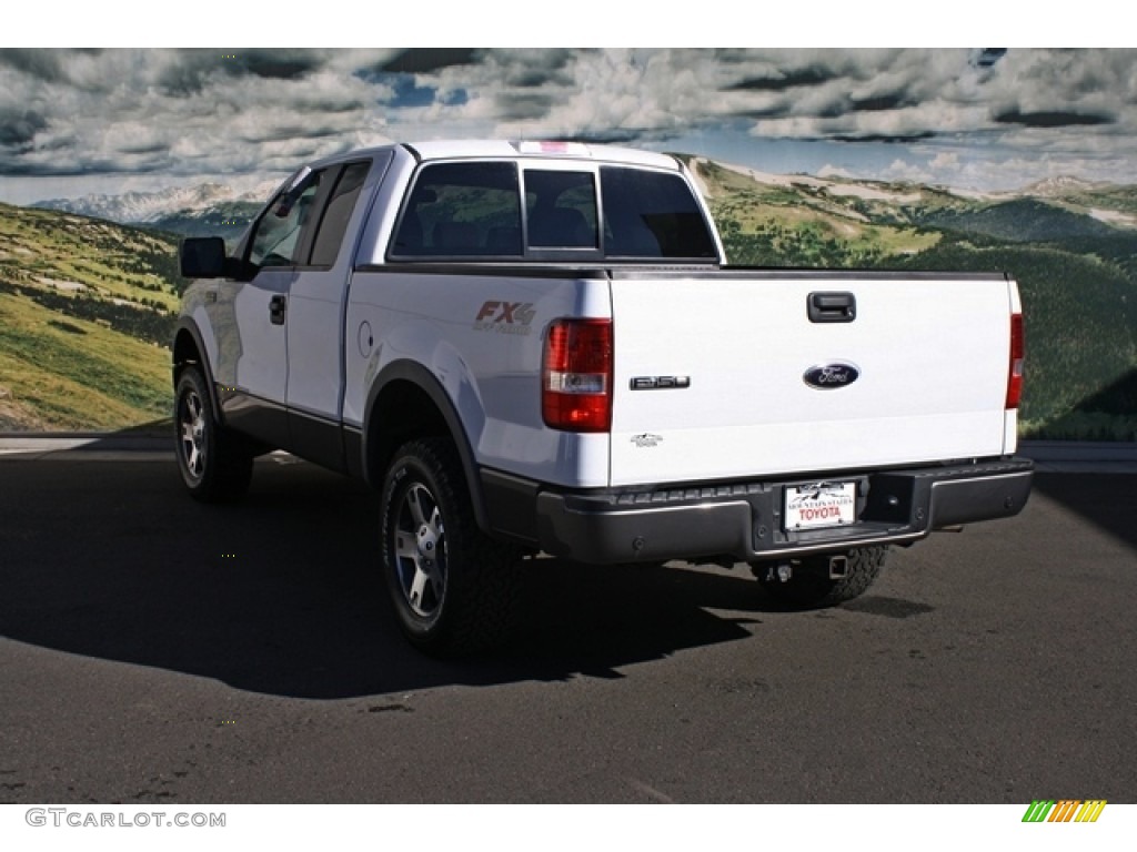 2006 F150 FX4 SuperCab 4x4 - Oxford White / Black/Medium Flint photo #4