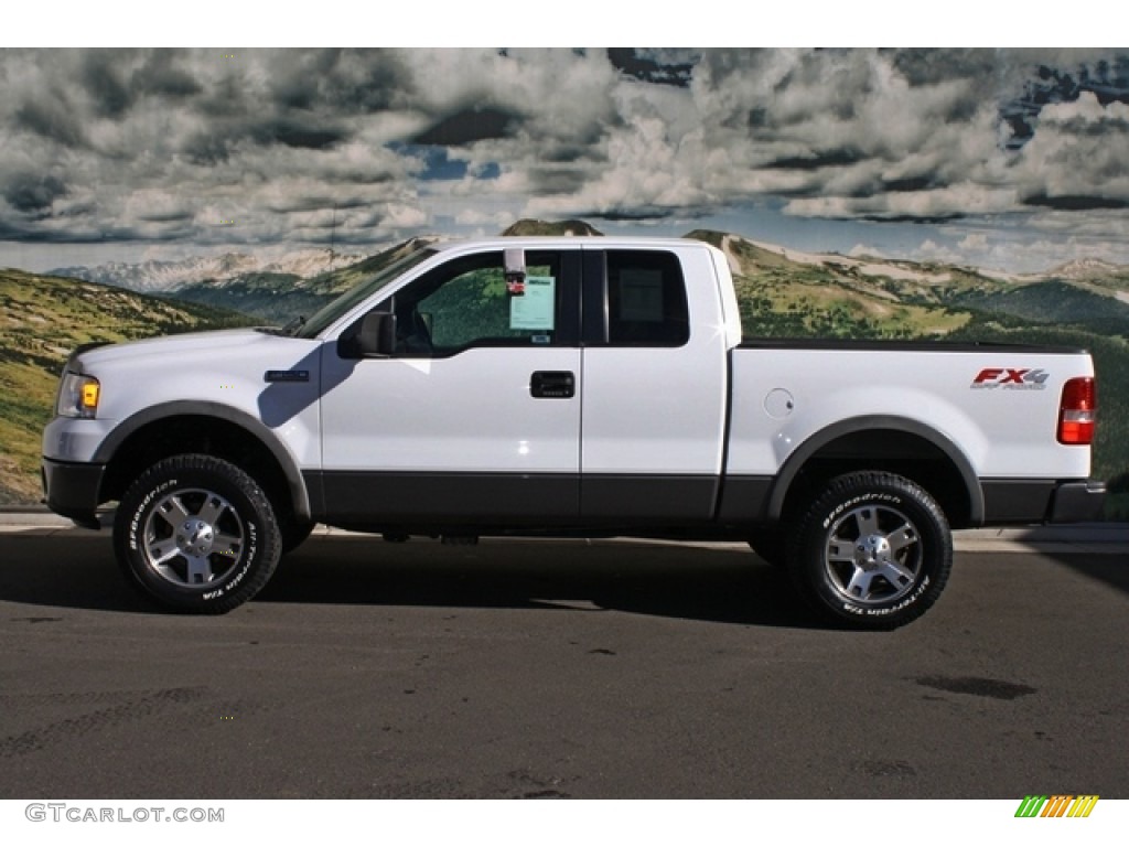 2006 F150 FX4 SuperCab 4x4 - Oxford White / Black/Medium Flint photo #6