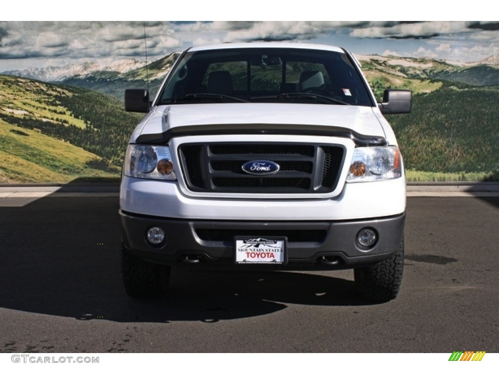 2006 F150 FX4 SuperCab 4x4 - Oxford White / Black/Medium Flint photo #7
