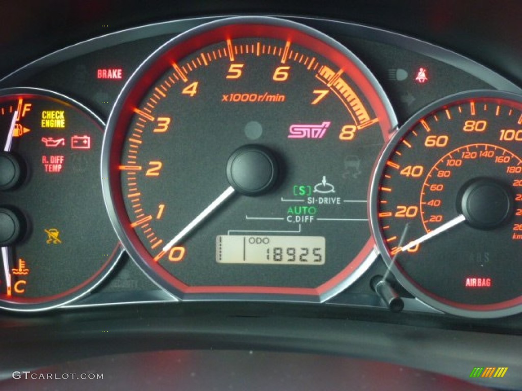 2011 Subaru Impreza WRX STi Gauges Photo #76763354