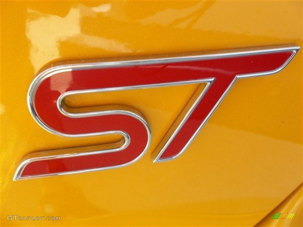 2013 Focus ST Hatchback - Tangerine Scream Tri-Coat / ST Charcoal Black Full-Leather Recaro Seats photo #7