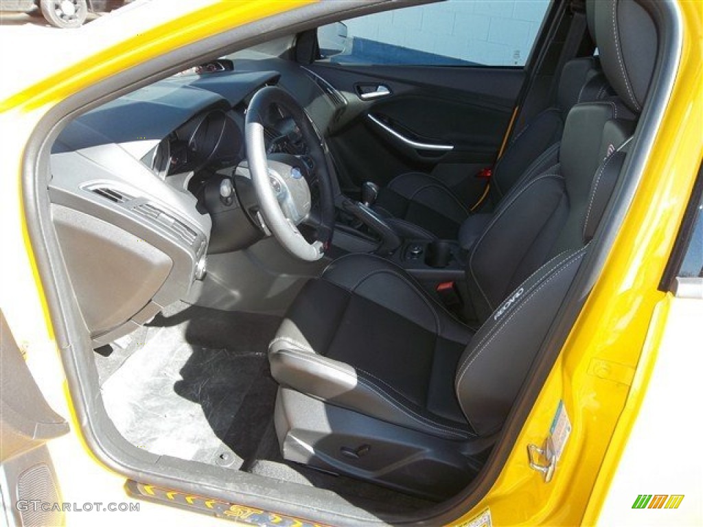 2013 Focus ST Hatchback - Tangerine Scream Tri-Coat / ST Charcoal Black Full-Leather Recaro Seats photo #19