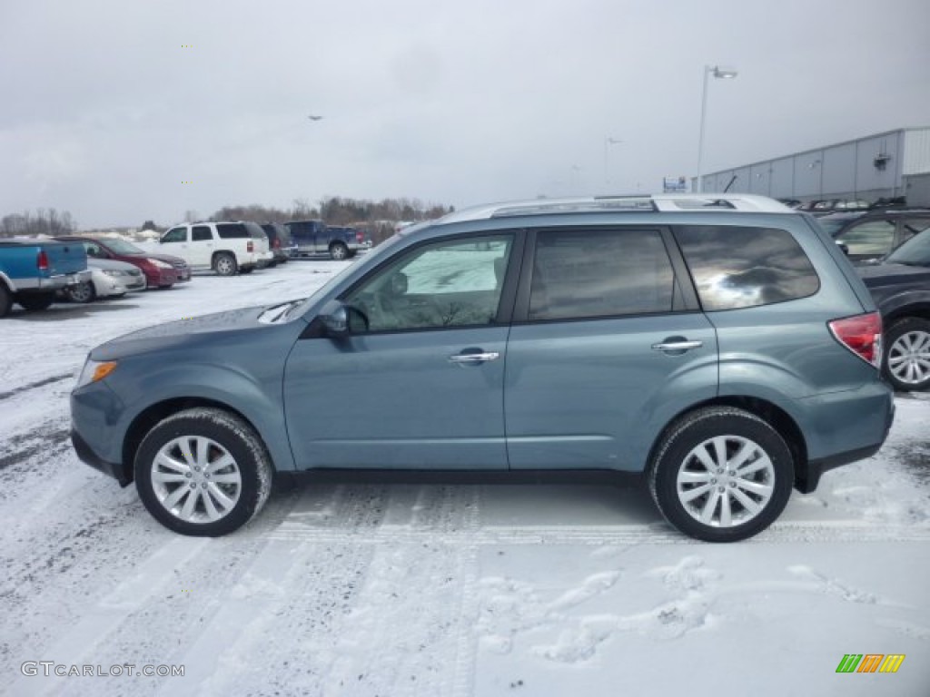 2013 Forester 2.5 X Touring - Sage Green Metallic / Platinum photo #4