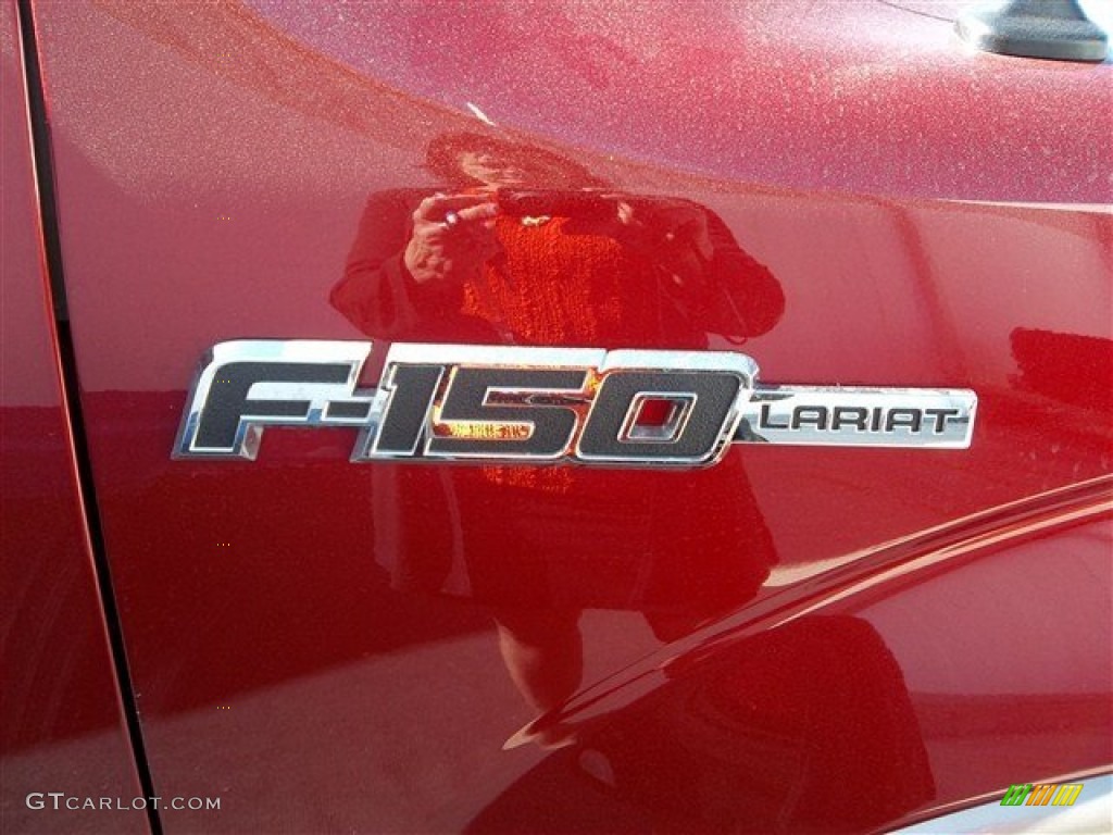 2013 F150 Lariat SuperCrew - Ruby Red Metallic / Adobe photo #13