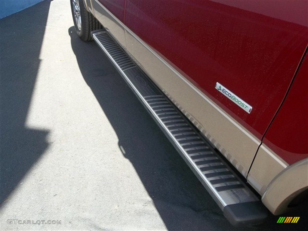 2013 F150 Lariat SuperCrew - Ruby Red Metallic / Adobe photo #16