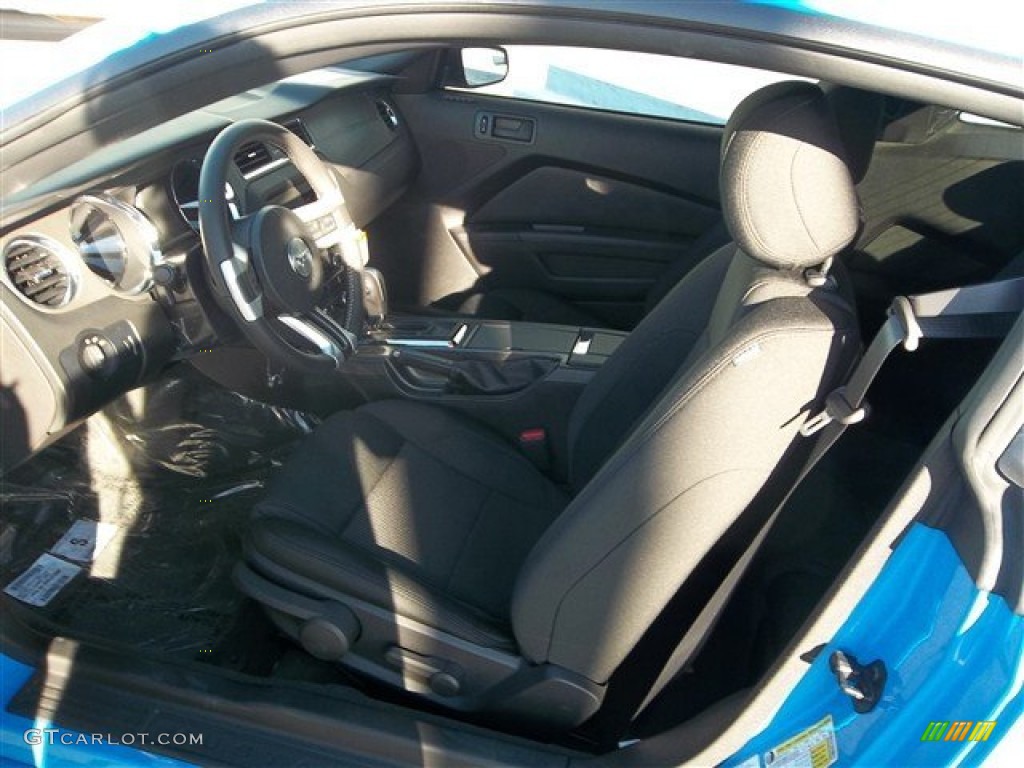 2013 Mustang V6 Coupe - Grabber Blue / Charcoal Black photo #11