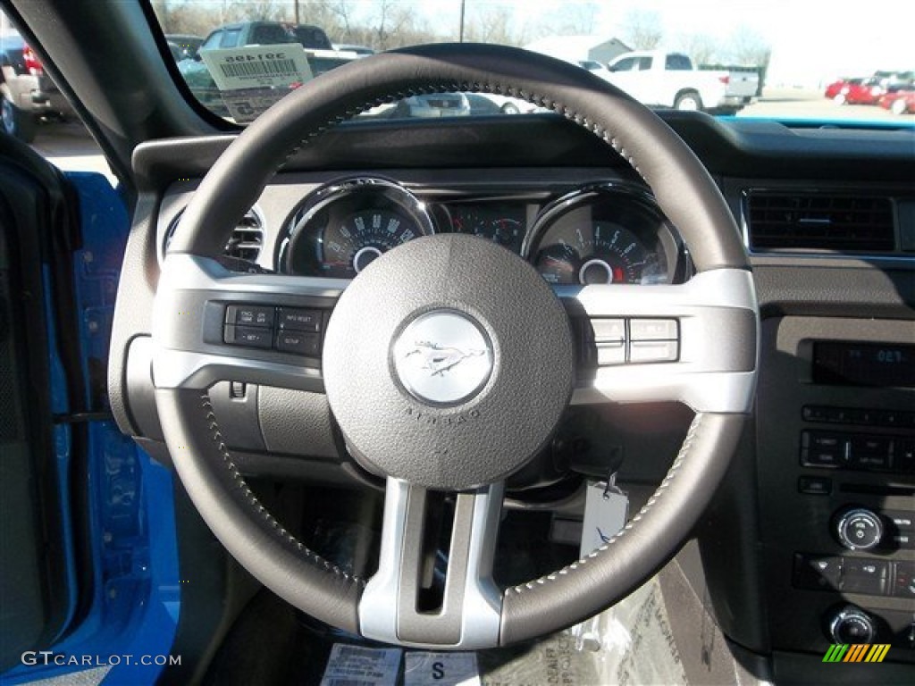2013 Mustang V6 Coupe - Grabber Blue / Charcoal Black photo #14