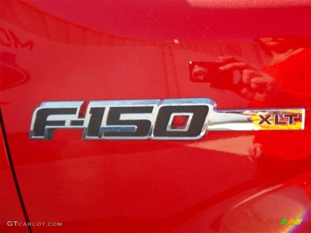 2013 F150 XLT SuperCrew - Race Red / Steel Gray photo #13