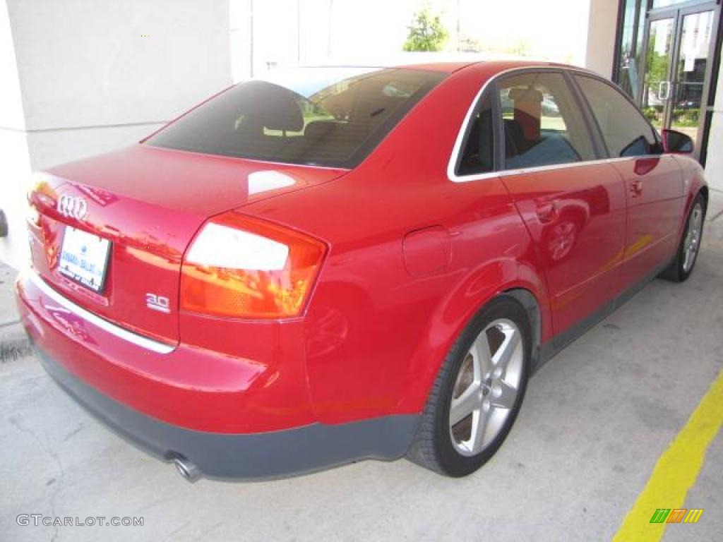2003 A4 3.0 quattro Sedan - Amulet Red / Ebony photo #3