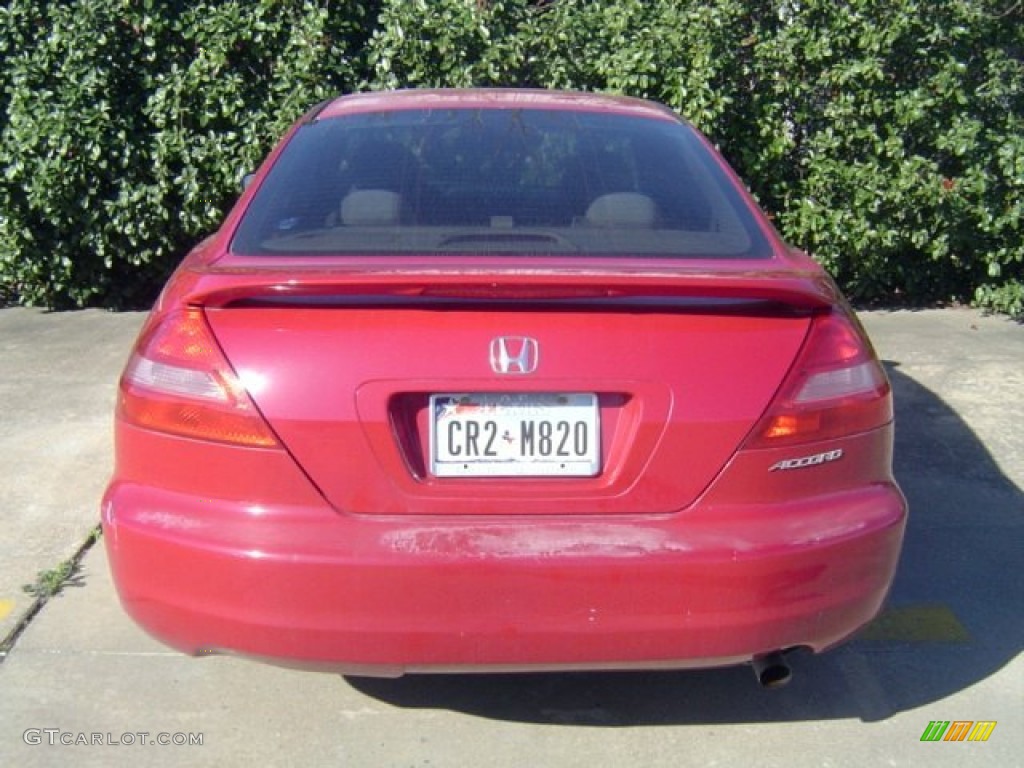 2003 Accord EX Coupe - San Marino Red / Ivory photo #2