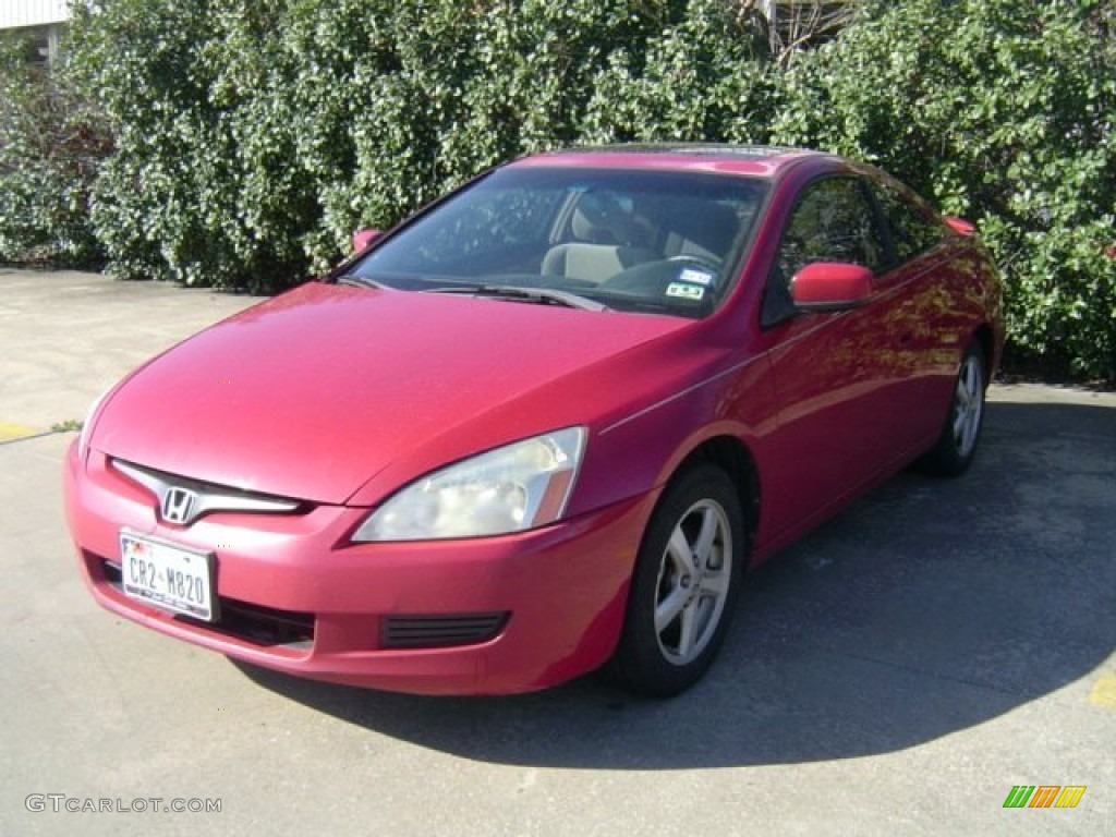 2003 Accord EX Coupe - San Marino Red / Ivory photo #3