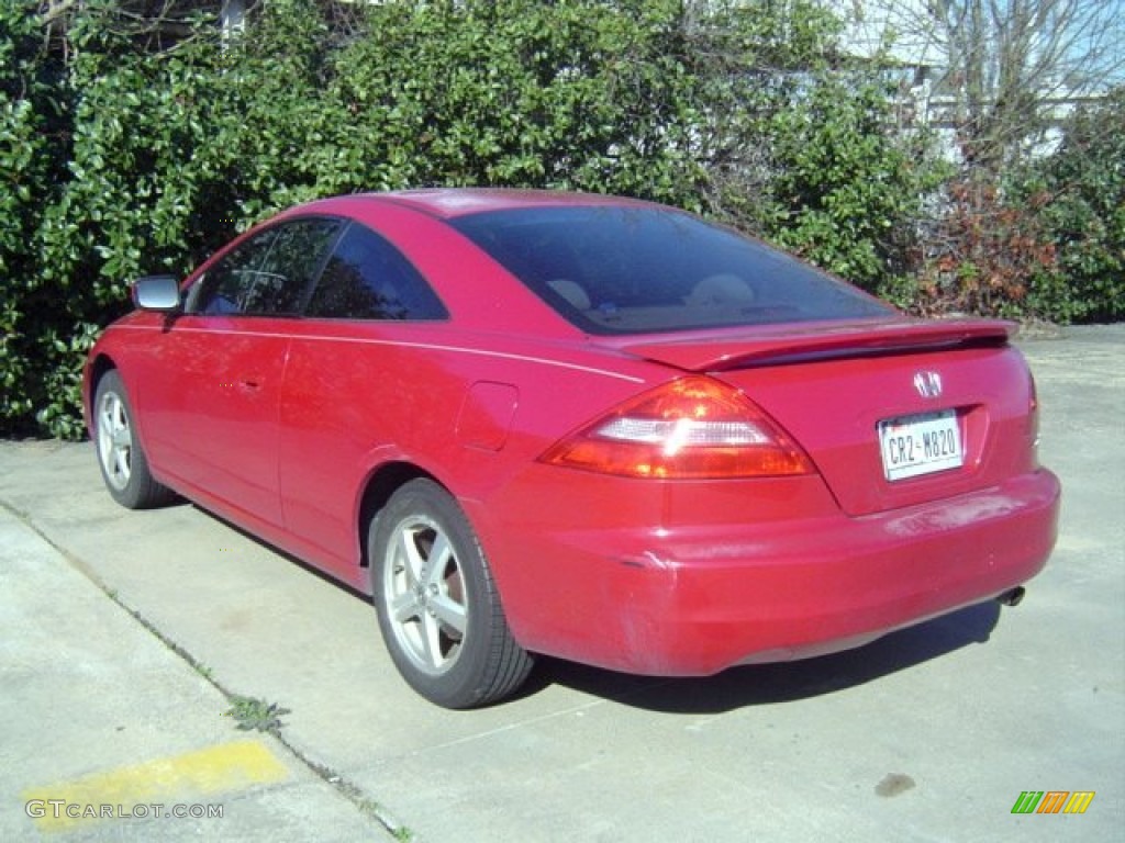 2003 Accord EX Coupe - San Marino Red / Ivory photo #10