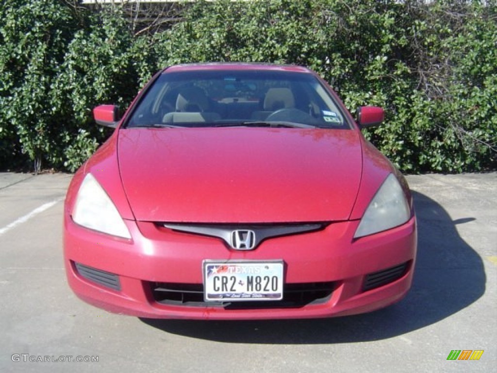 2003 Accord EX Coupe - San Marino Red / Ivory photo #11