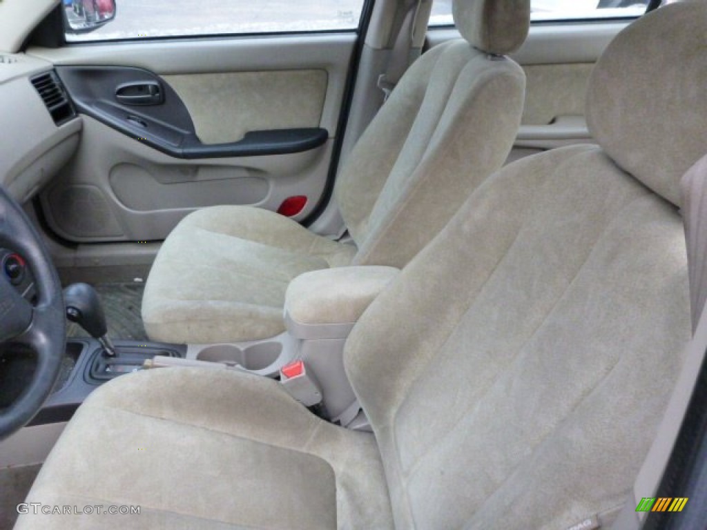 2003 Elantra GLS Sedan - Ocean Blue / Beige photo #4