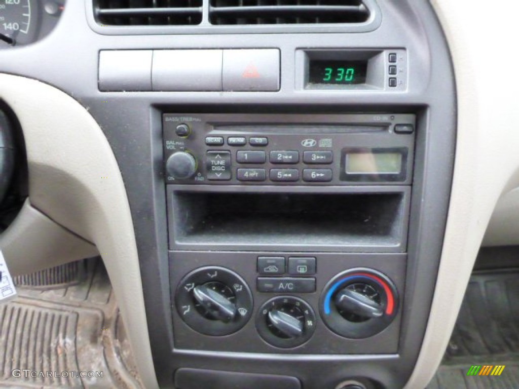 2003 Elantra GLS Sedan - Ocean Blue / Beige photo #19