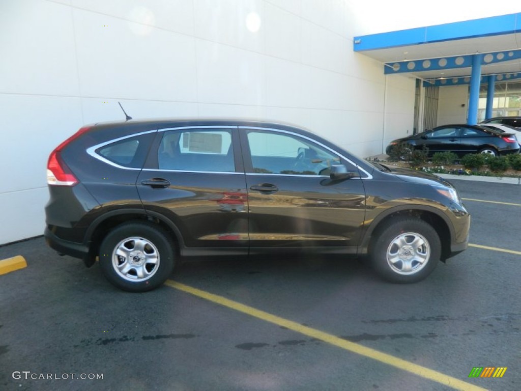 2013 CR-V LX - Kona Coffee Metallic / Black photo #7