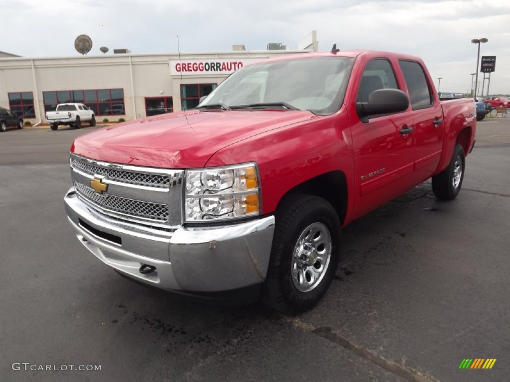 2012 Silverado 1500 LS Crew Cab 4x4 - Victory Red / Dark Titanium photo #1