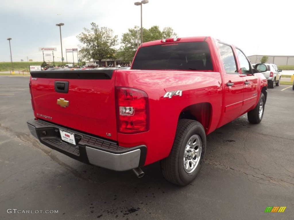 2012 Silverado 1500 LS Crew Cab 4x4 - Victory Red / Dark Titanium photo #5