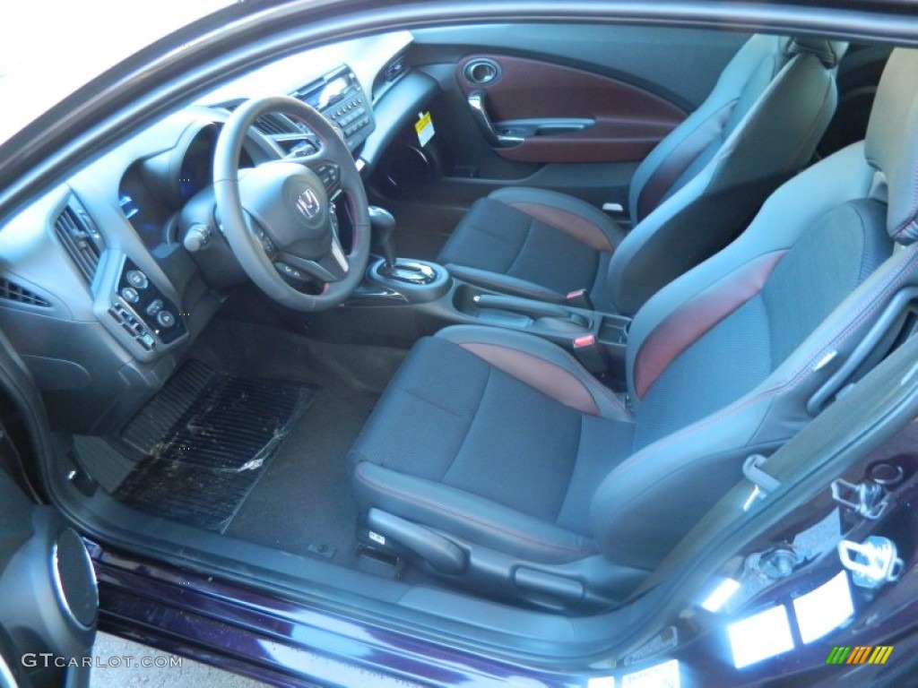 Black/Red Interior 2013 Honda CR-Z EX Sport Hybrid Photo #76772731