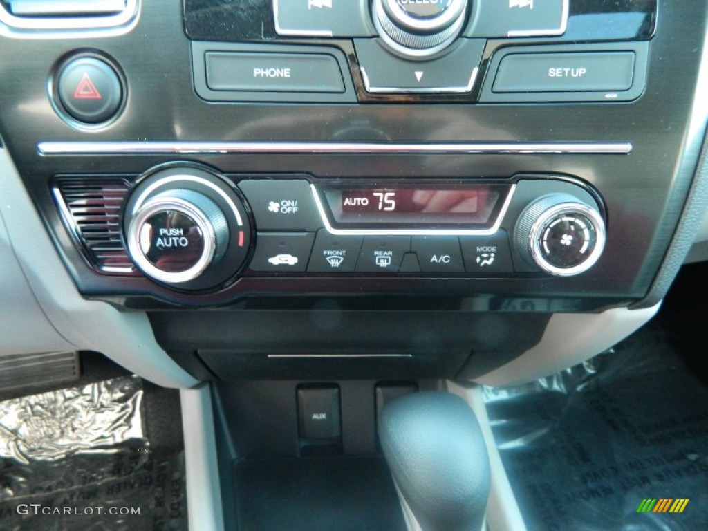 2013 Civic EX Sedan - Polished Metal Metallic / Gray photo #15