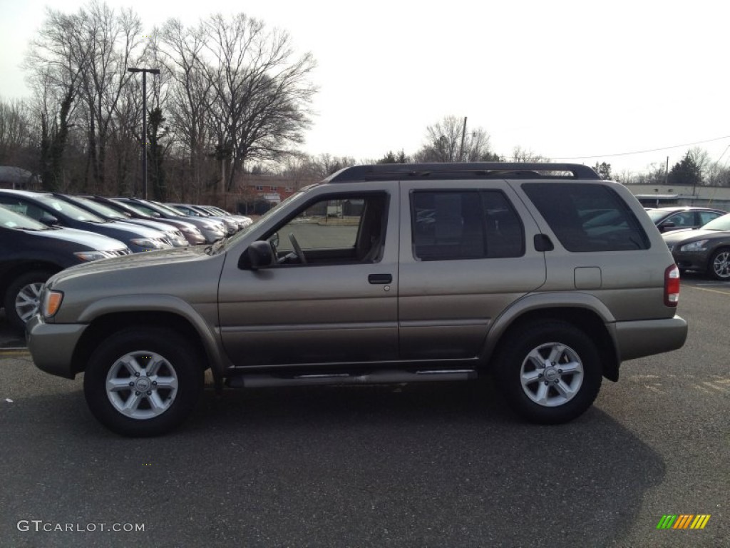 2003 Pathfinder SE 4x4 - Polished Pewter Metallic / Beige photo #4