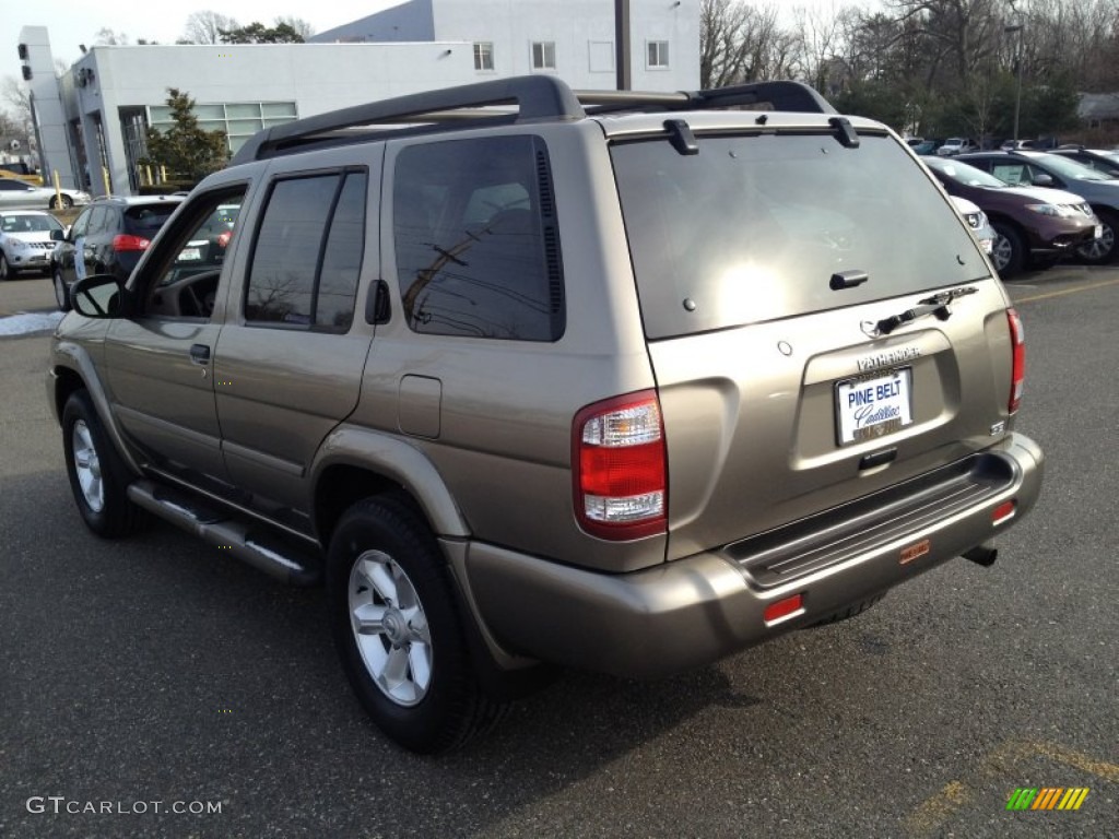 2003 Pathfinder SE 4x4 - Polished Pewter Metallic / Beige photo #5