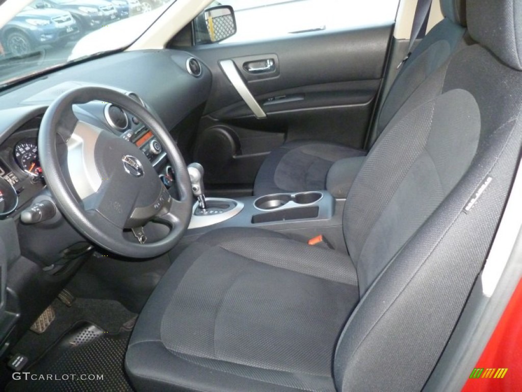 2011 Rogue S AWD - Cayenne Red / Black photo #12