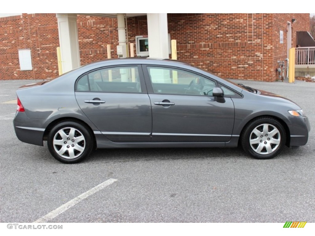 Polished Metal Metallic 2010 Honda Civic LX Sedan Exterior Photo #76775060