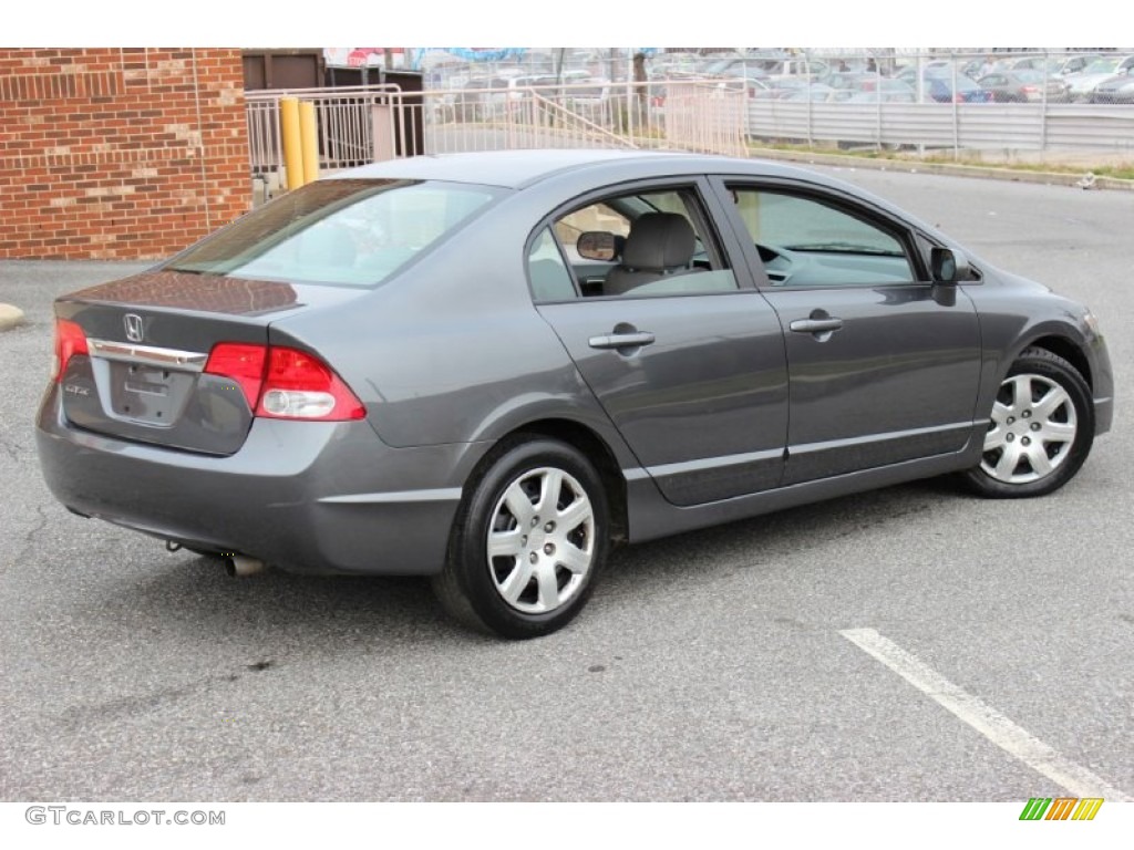 Polished Metal Metallic 2010 Honda Civic LX Sedan Exterior Photo #76775698