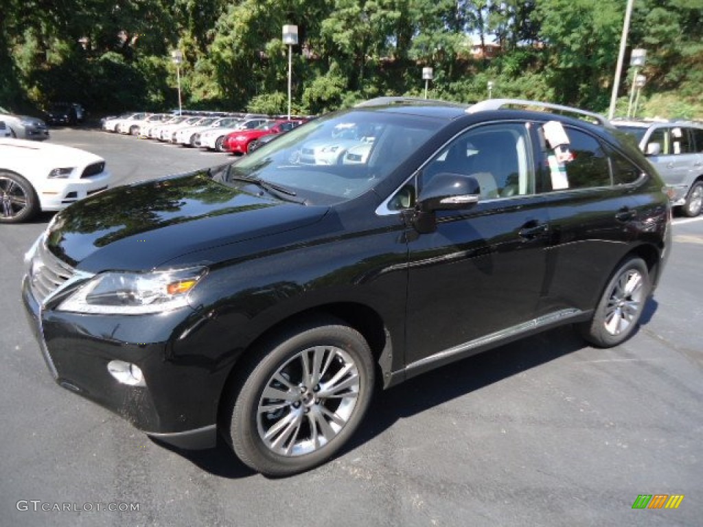 2013 RX 450h AWD - Obsidian Black / Black/Ebony Birds Eye Maple photo #8