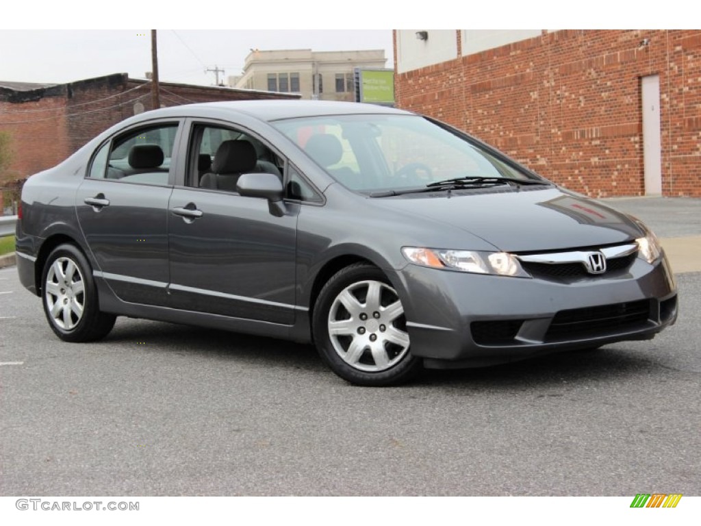Polished Metal Metallic 2010 Honda Civic LX Sedan Exterior Photo #76776204