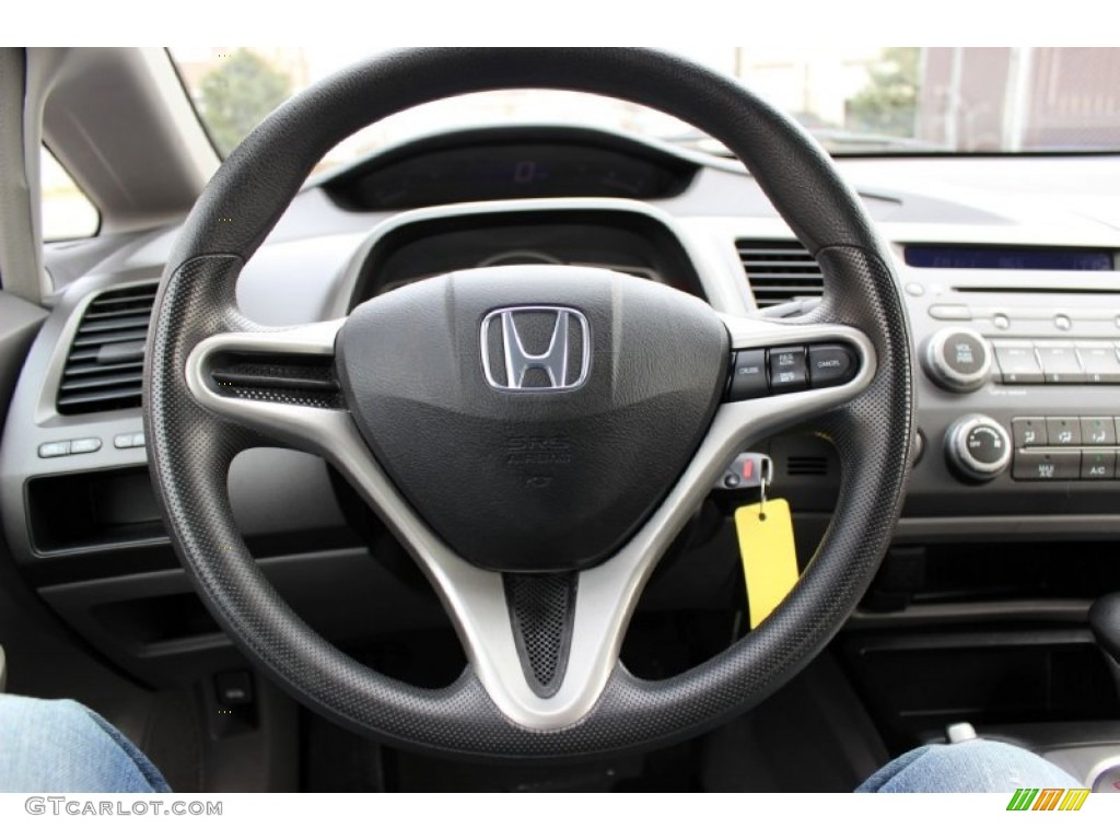 2010 Honda Civic LX Sedan Gray Steering Wheel Photo #76776386