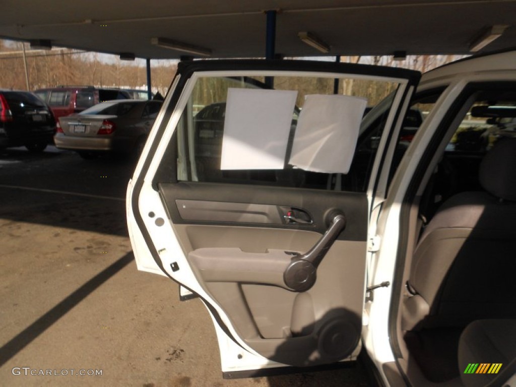 2009 CR-V LX 4WD - Taffeta White / Gray photo #9