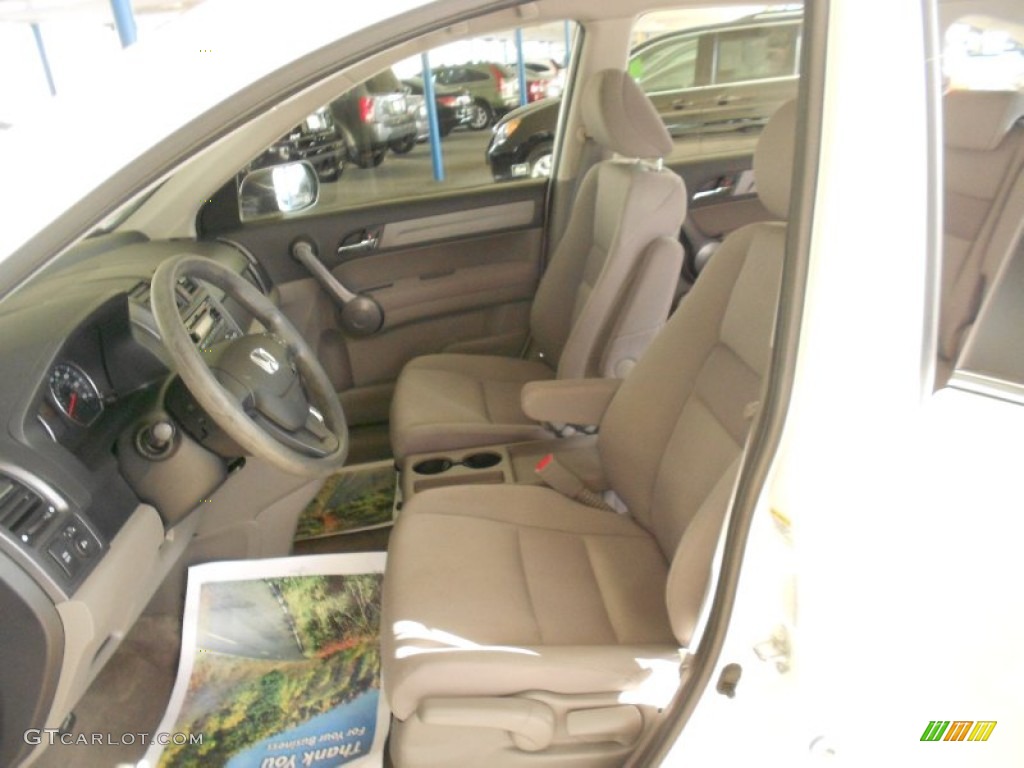 2009 CR-V LX 4WD - Taffeta White / Gray photo #12