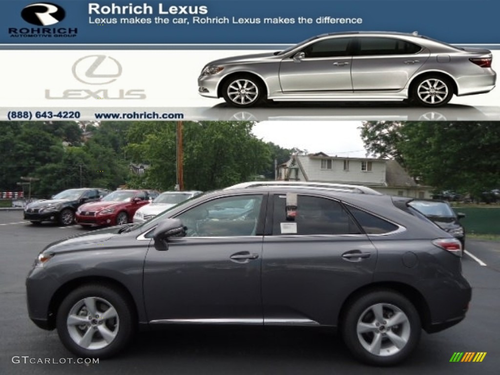 2013 RX 350 AWD - Nebula Gray Pearl / Light Gray/Ebony Birds Eye Maple photo #1