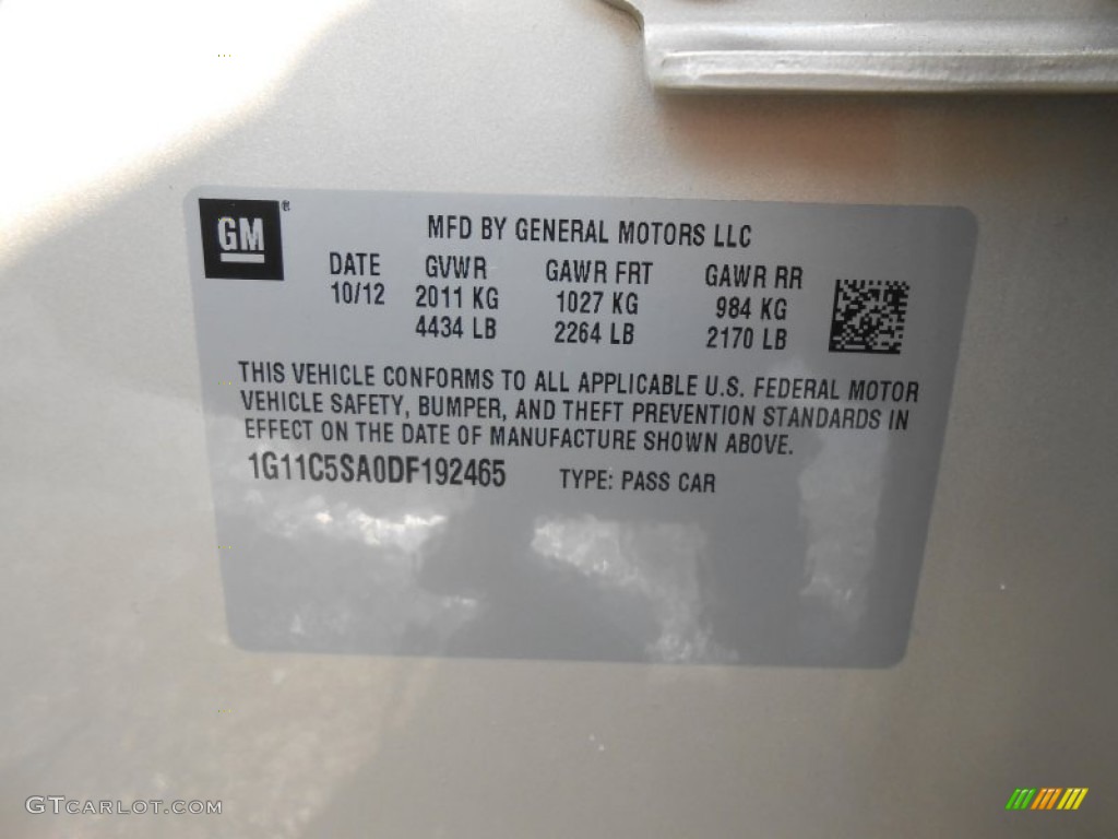 2013 Malibu LT - Champagne Silver Metallic / Cocoa/Light Neutral photo #15