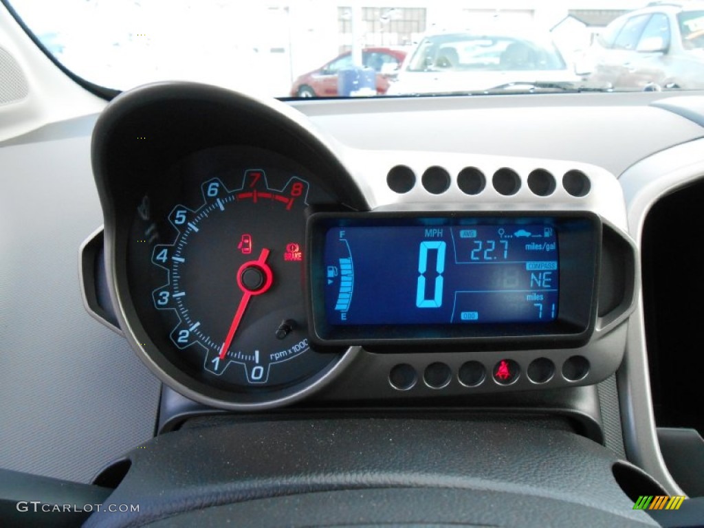 2013 Chevrolet Sonic LT Sedan Gauges Photo #76778535