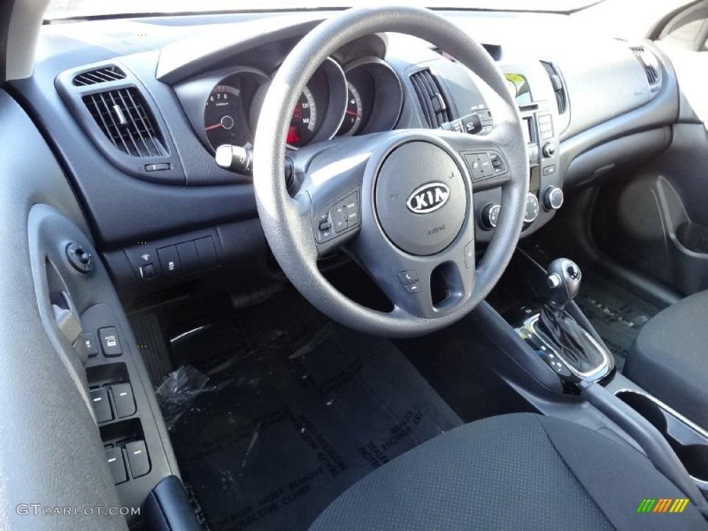 Black Interior 2012 Kia Forte EX Photo #76779137