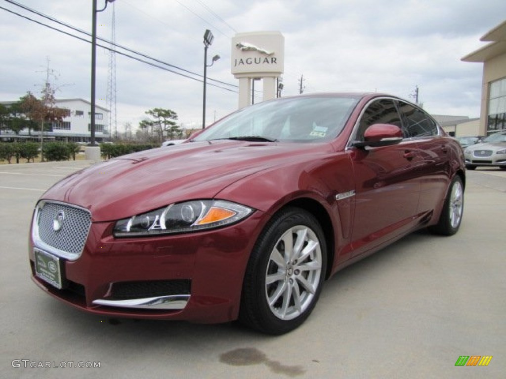 Claret Red Metallic 2012 Jaguar XF Standard XF Model Exterior Photo #76779429