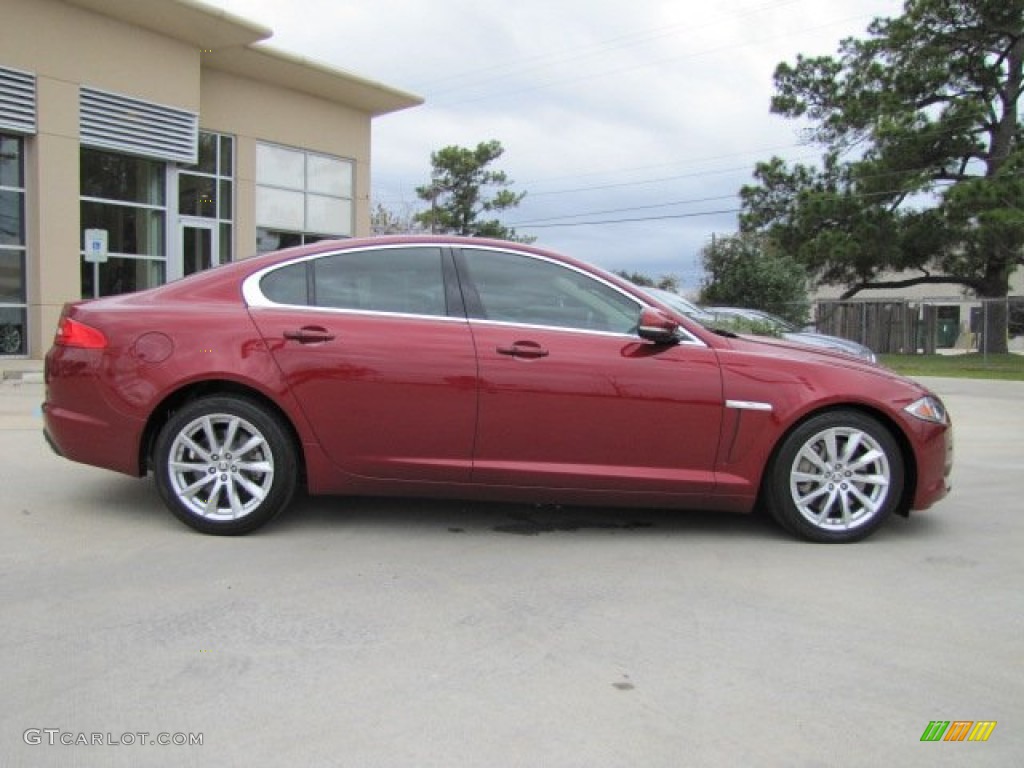 Claret Red Metallic 2012 Jaguar XF Standard XF Model Exterior Photo #76779545
